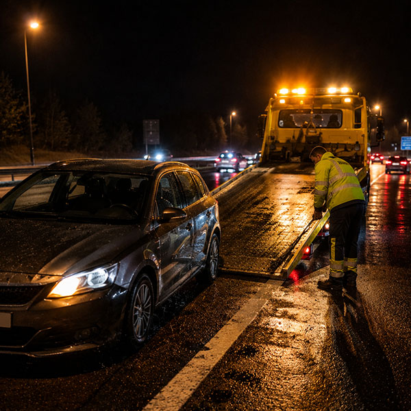 Fahrzeugbergung und Werkstatttransport auf der A24