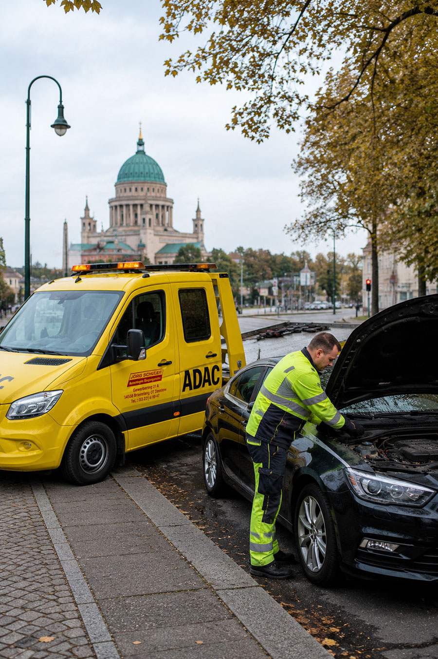 Abschleppdienst sichert Liegenbleiber nach Elektronikschaden ab
